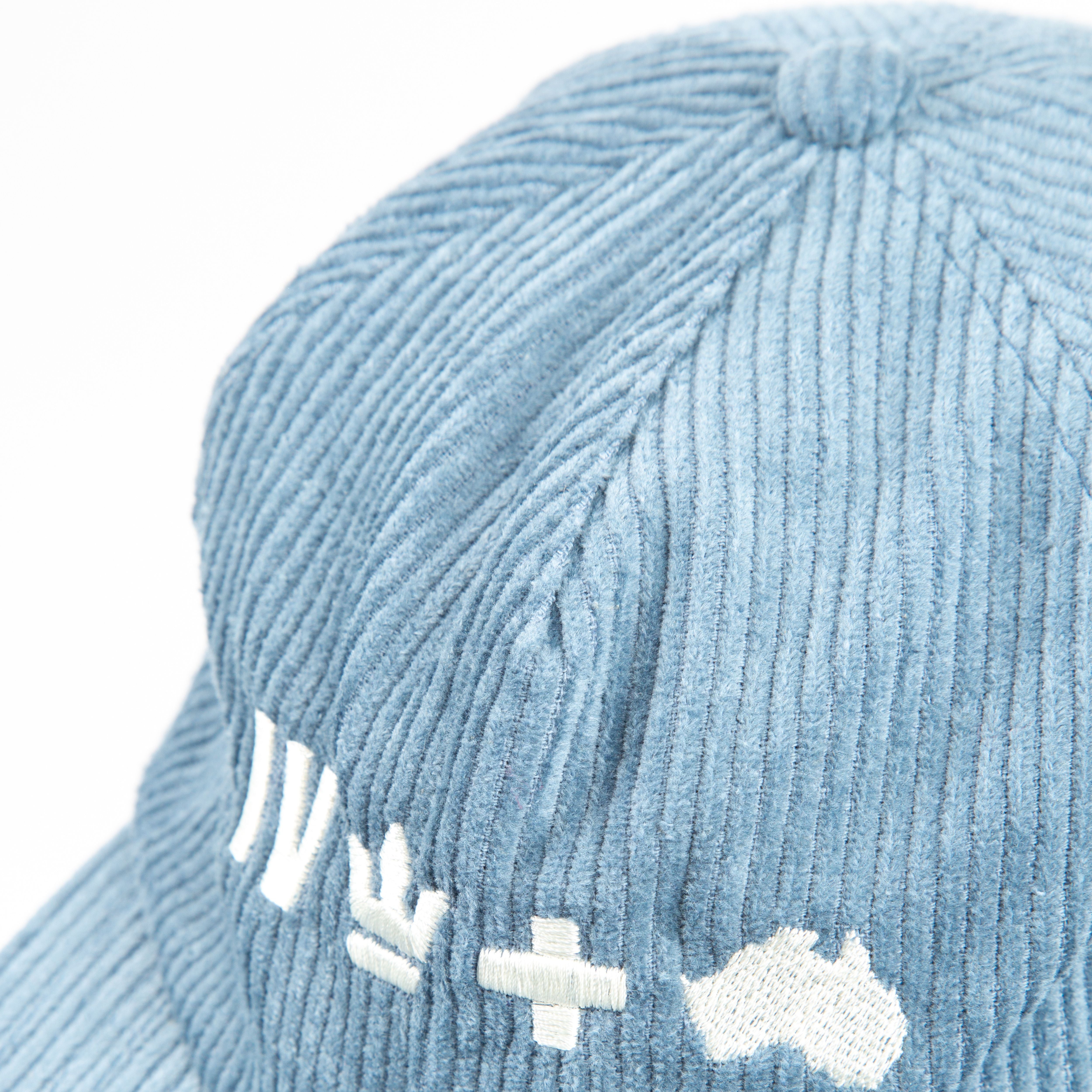 Weld Corduroy Embroidered Hat - Sky Blue
