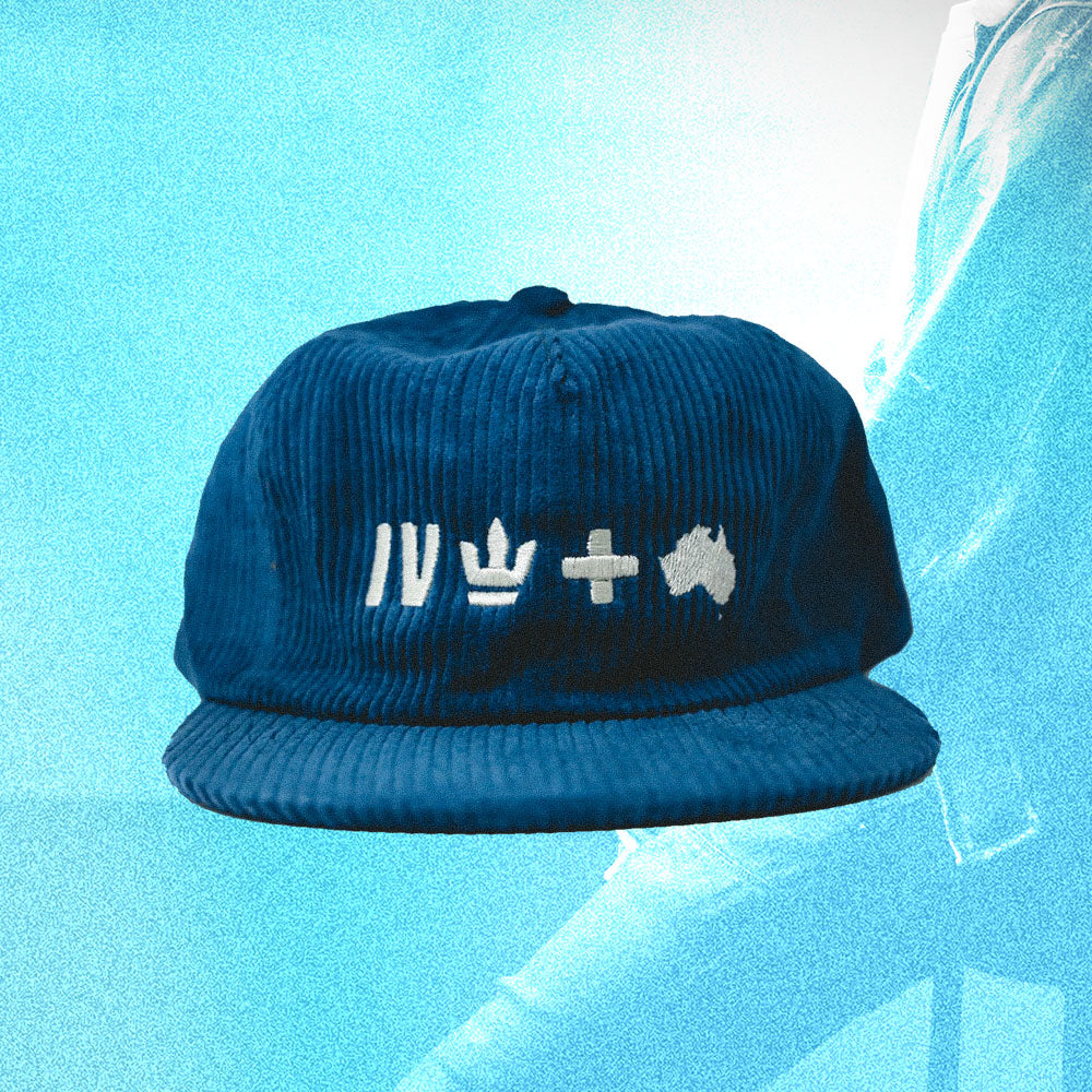 Weld Corduroy Embroidered Hat - Navy