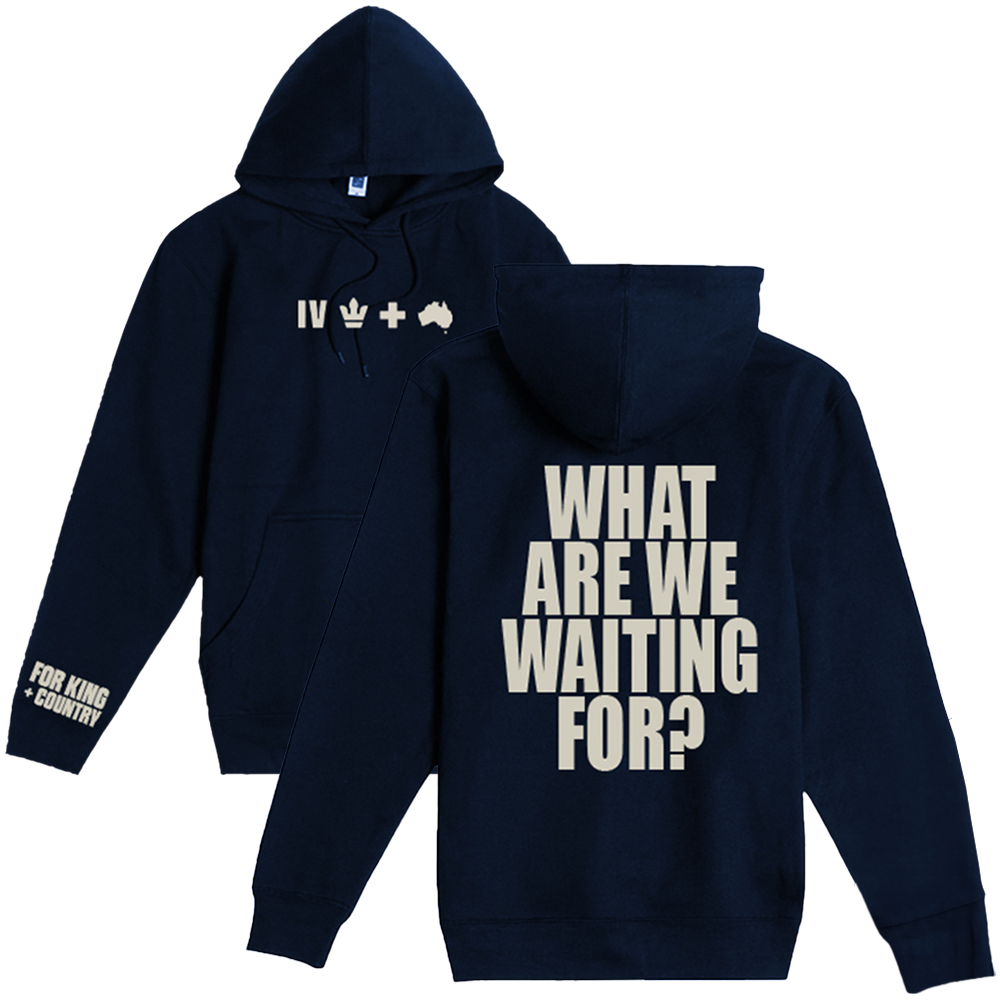 What Are We Waiting For? Hoodie - Navy