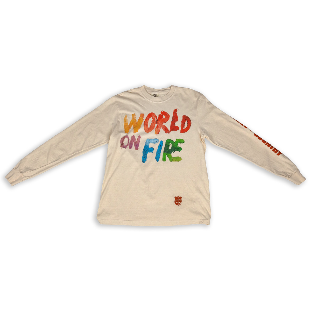World on Fire Long Sleeve Tee - Ivory | for KING + COUNTRY