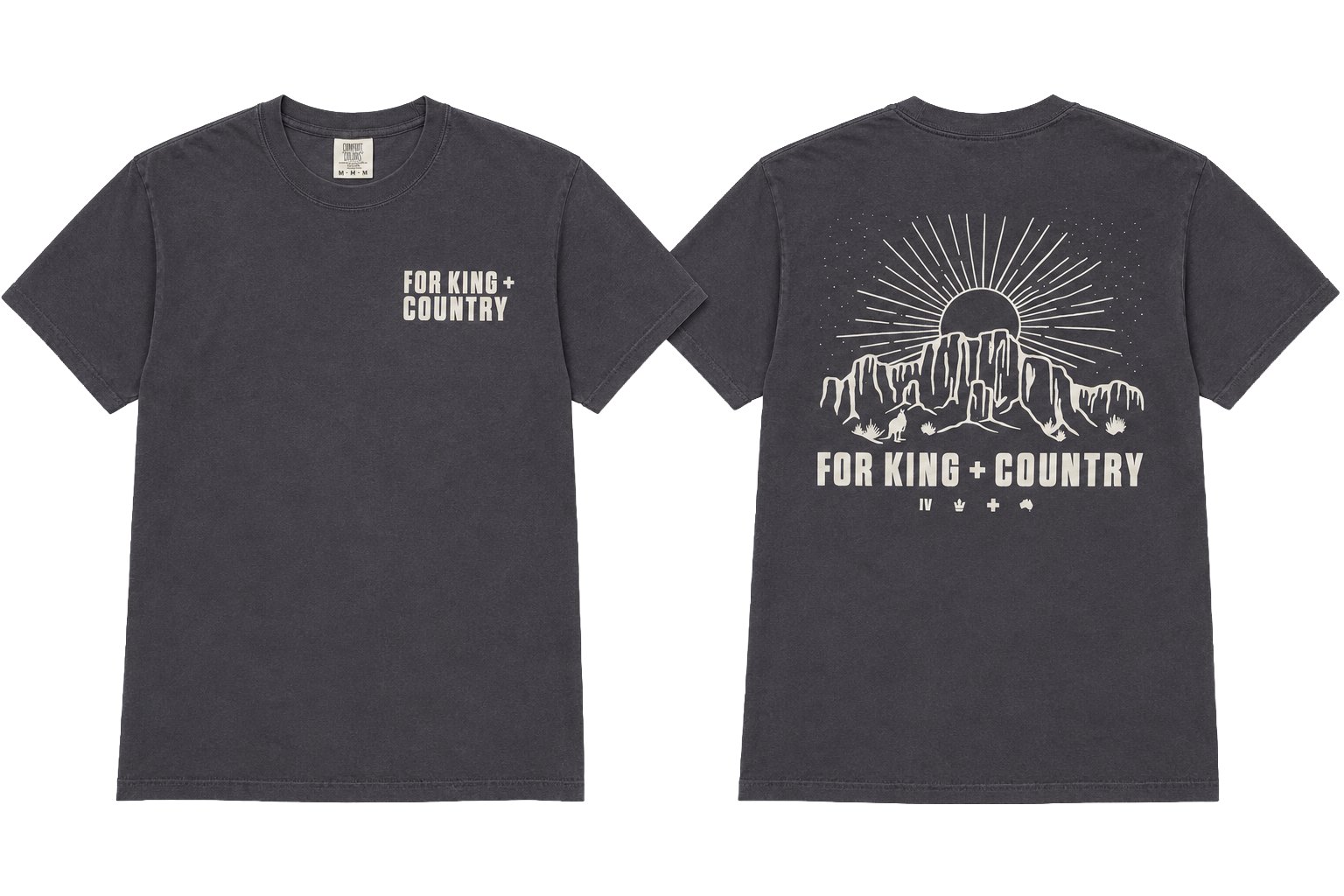 PRE-ORDER! Desert Tee - Charcoal