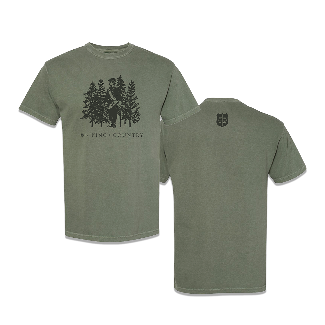 A Drummer Boy Christmas T-Shirt - Green