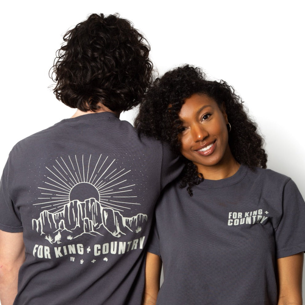 PRE-ORDER! Desert Tee - Charcoal