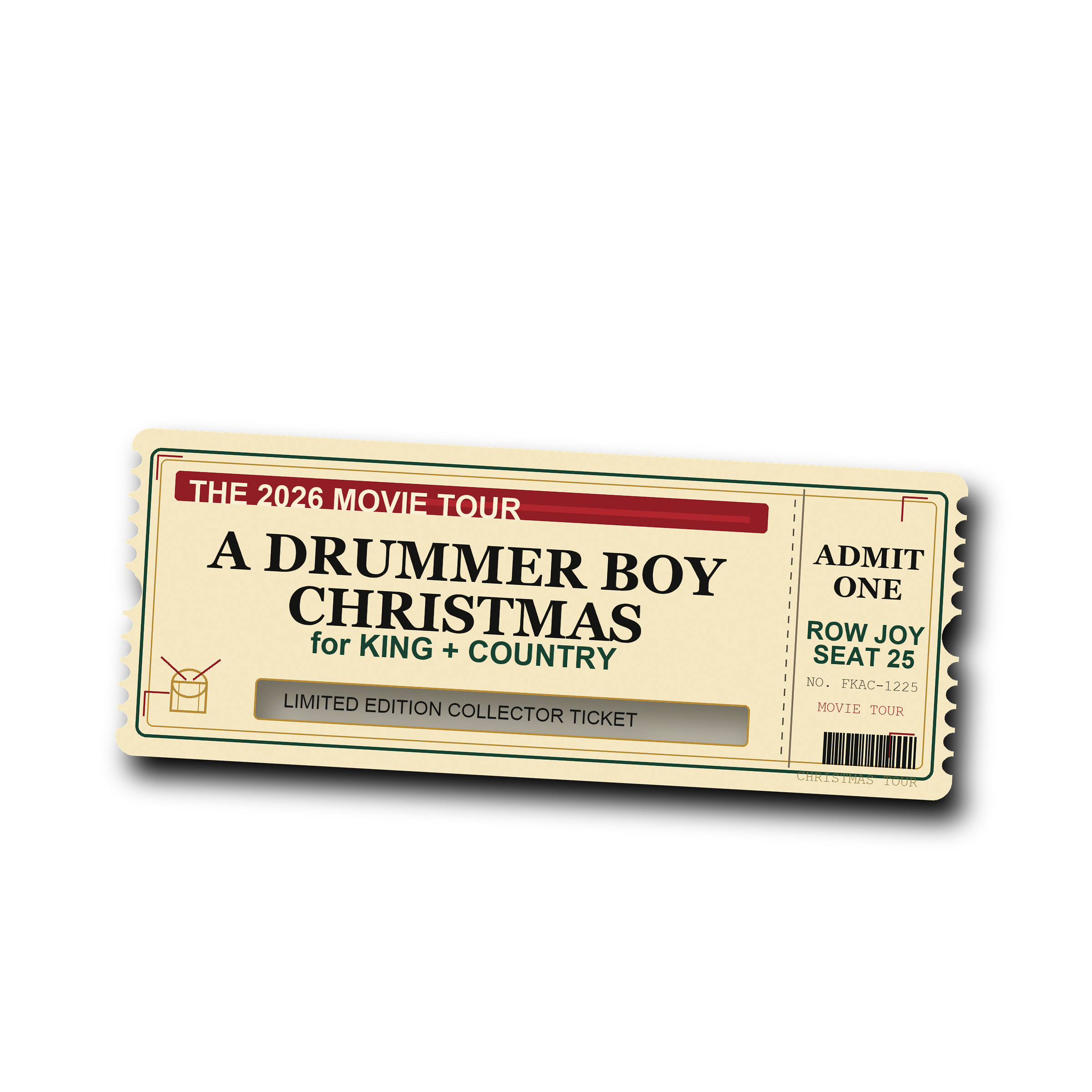 DRUMMER BOY Movie Ticket