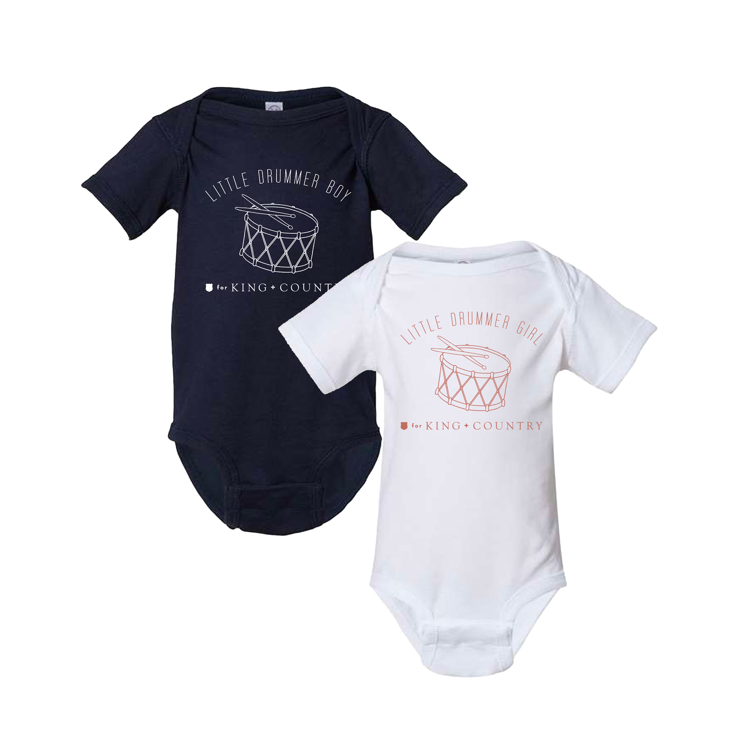 Drummer Boy + Girl Onesie